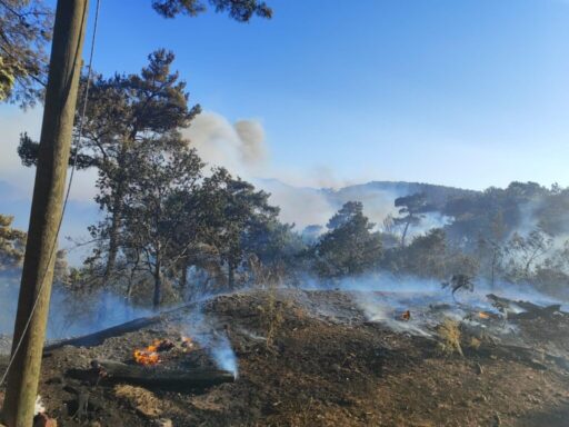 Büyükşehir ekiplerinden Akhisar’daki yangına müdahale