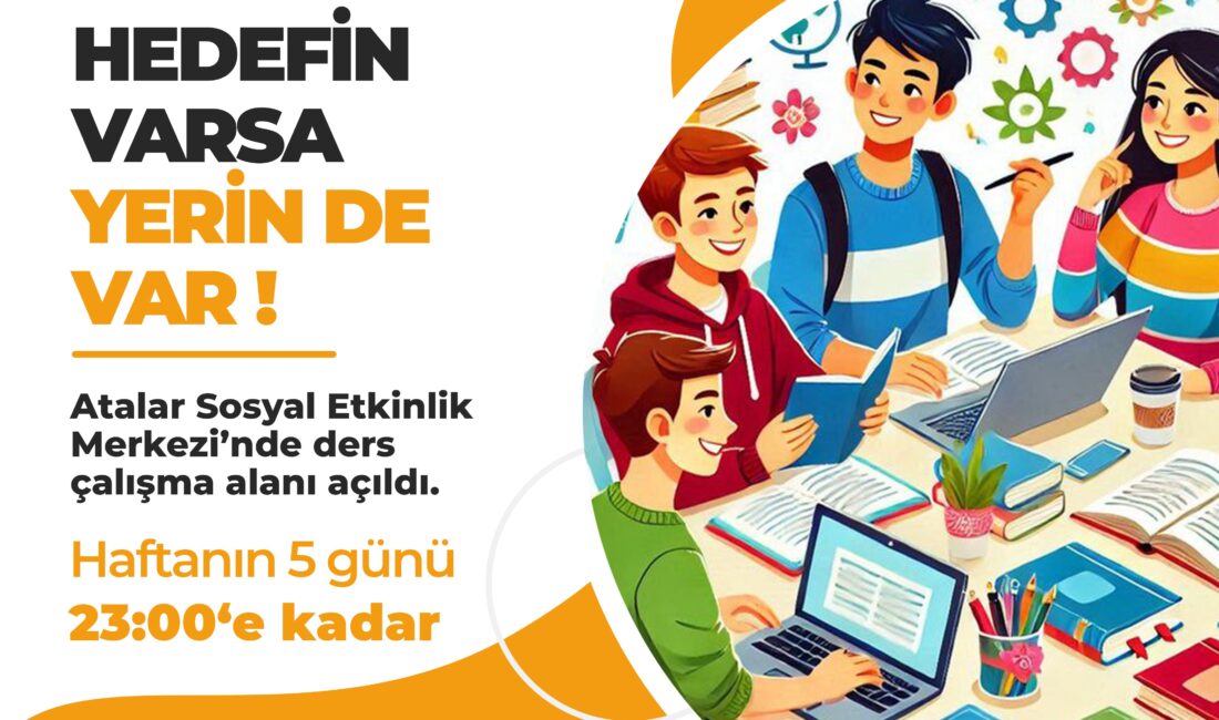 Denizli Büyükşehir’den gençlere yeni ders çalışma alanı Denizli Büyükşehir Belediyesi, gençlerin eğitim hayatına katkı sağlamak amacıyla Atalar