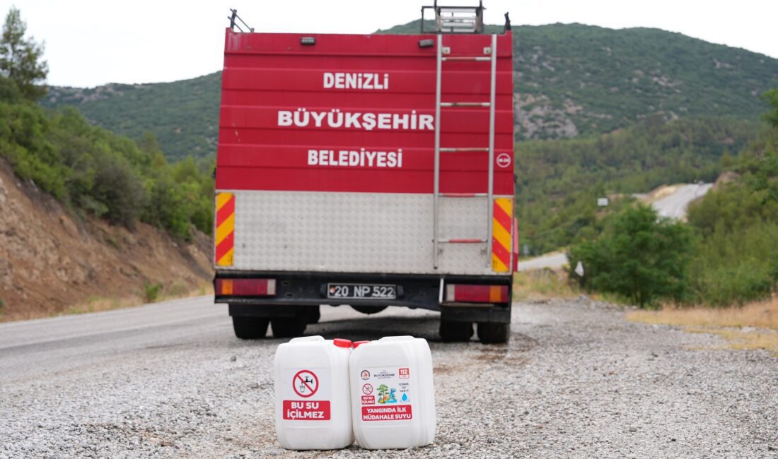 Denizli Büyükşehir Belediyesi İtfaiye Dairesi Başkanlığı, yaz aylarında artan orman