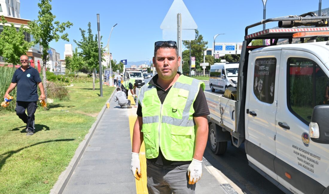 Manisa Büyükşehir Belediyesi, görme engelli bireylerin kentte daha rahat ve