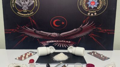 İzmir Karabağlar’da 17 Temmuz 2025’te düzenlenen narkotik operasyonunda 73,3 gram