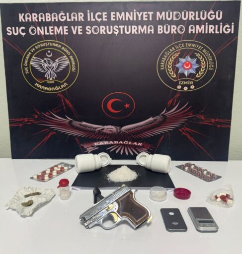 İzmir Karabağlar’da 17 Temmuz 2025’te düzenlenen narkotik operasyonunda 73,3 gram