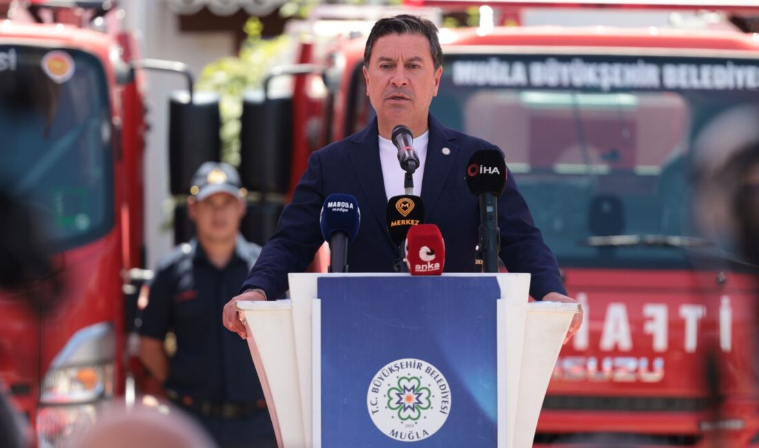 Büyükşehir’e Ait Yangın Tankerleri Görevde Muğla Büyükşehir Belediyesi tarafından kırsal mahallelere dağıtılan yangına ilk müdahale