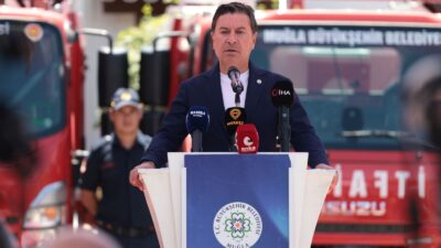 Muğla Büyükşehir Belediyesi tarafından kırsal mahallelere dağıtılan yangına ilk müdahale
