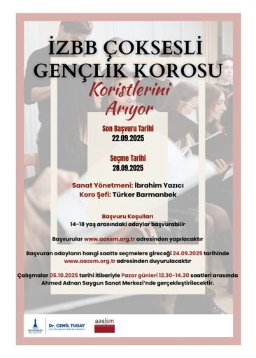 İzmir Büyükşehir Belediyesi, yeni kurulacak İzmir Büyükşehir Belediyesi Çoksesli Gençlik