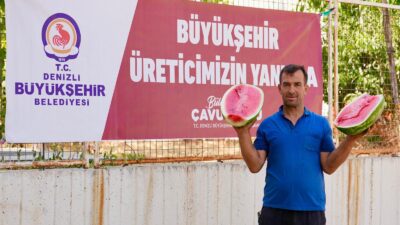 Denizli Büyükşehir Belediyesi, karpuz üreticilerinin elinde kalan tonlarca ürünü satın