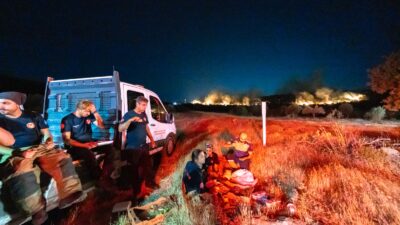 Buca ve Aliağa ilçelerinde başlayan ve rüzgarın etkisiyle kısa sürede