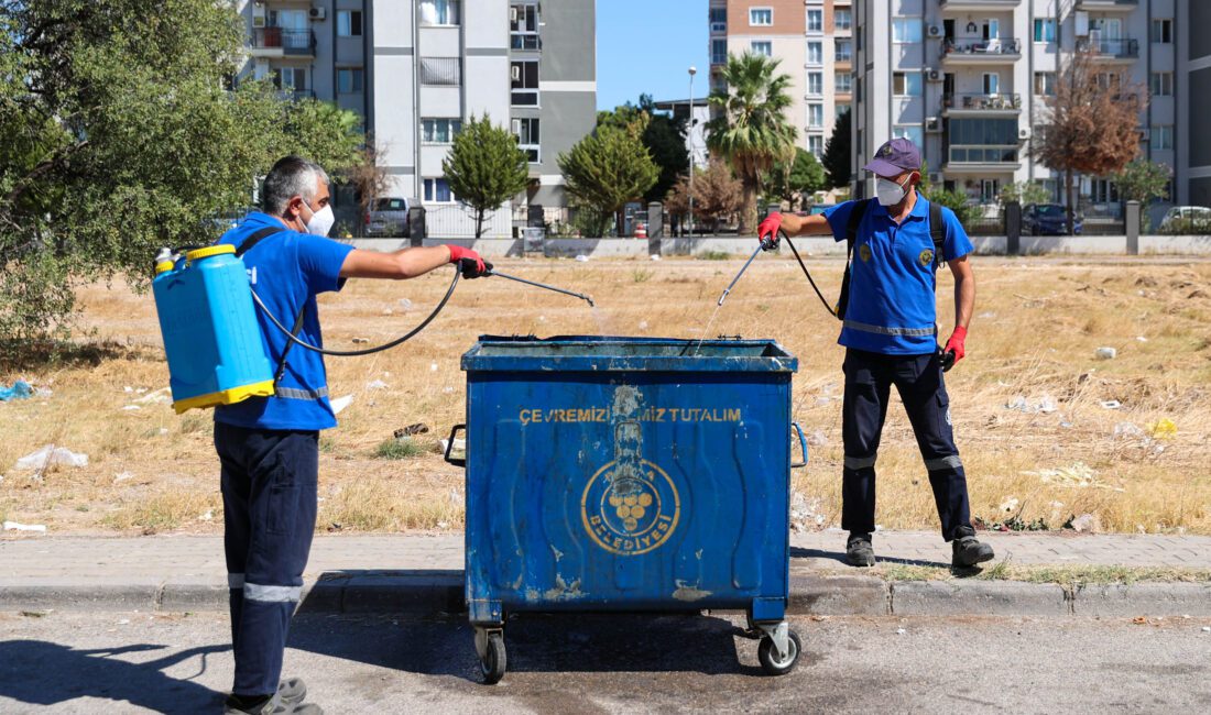 Halk sağlığı için çalışmalarını aralıksız sürdüren Buca Belediyesi, sahadaki ilaçlama