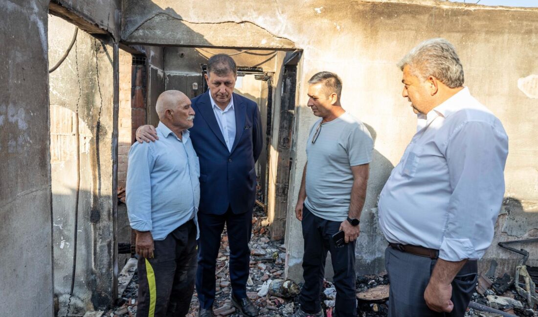 İzmir Büyükşehir Belediye Başkanı Dr. Cemil Tugay, Kiraz’ın Haliller Köyü’nde