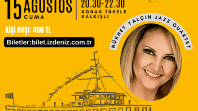 İZDENİZ'in düzenlediği özel etkinlik serisi, 15 Ağustos'ta Nükhet Yalçın'ın sahne