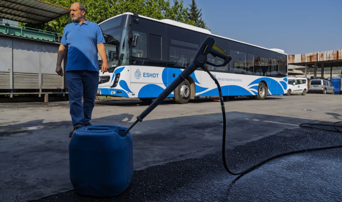 İzmir Büyükşehir Belediyesi ESHOT Genel Müdürlüğü, otobüs yıkamada kullanılan suyu