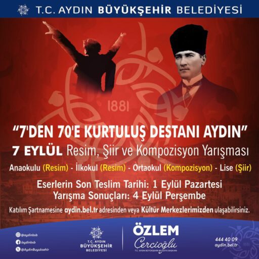Aydın Büyükşehir Belediye Başkanı Özlem Çerçioğlu, Aydın’ın düşman işgalinden kurtuluşunun