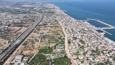 İzmir Büyükşehir Belediyesi'nin Güzelbahçe’de trafik akışını rahatlatacak 75. Yıl Cumhuriyet