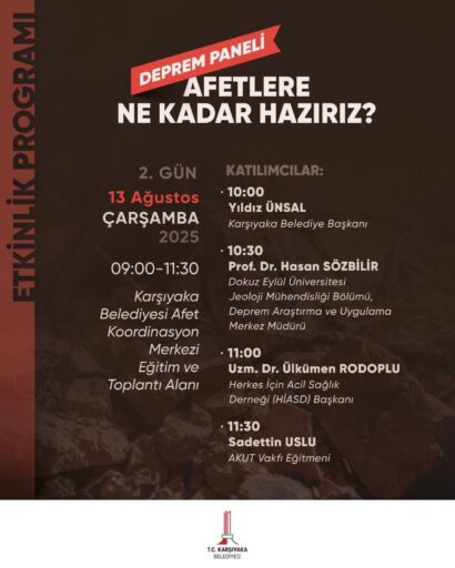 Karşıyaka 17 Ağustos’u farkındalık etkinlikleriyle anıyor