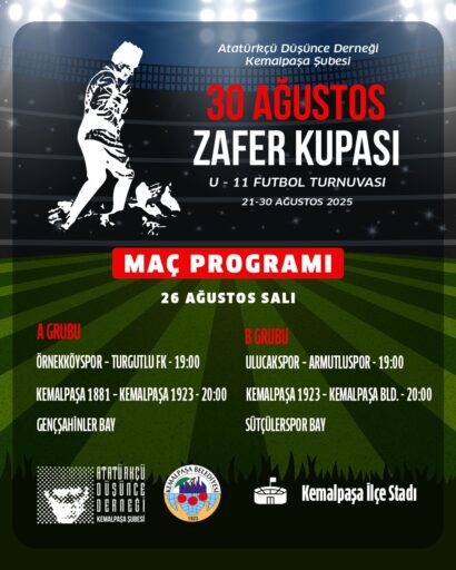 Kemalpaşa’da 30 Ağustos Zafer Turnuvası heyecanı