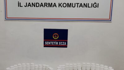 Jandarma ekipleri, çalılıkların altına gizlenmiş halde 4.580 adet sentetik hap