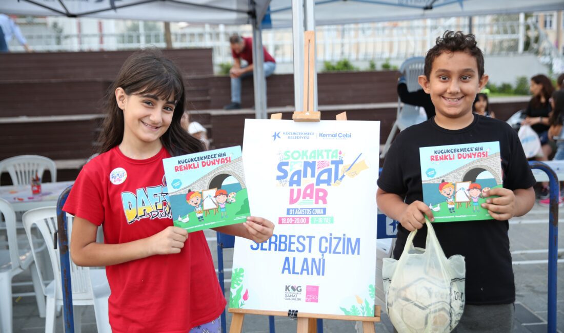 Küçükçekmece Belediyesi, yaz aylarını “Sokakta Sanat Var” etkinliğiyle renklendiriyor. Uygulamalı