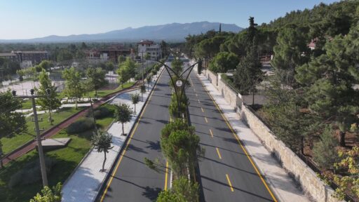 Tavas Bağlar Yolu modern yüzüne kavuştu Büyükşehir ile Tavas ışıl ışıl