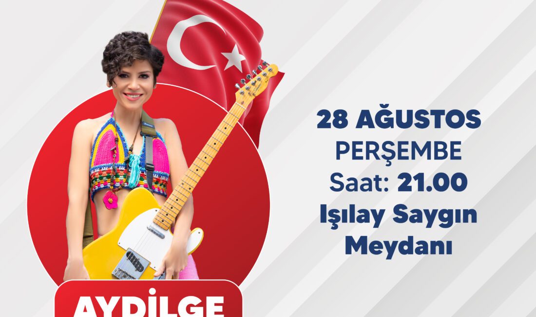 Buca Zafer Bayramı’nı Aydilge konseriyle kutlayacak Buca Belediyesi, 30 Ağustos Zafer Bayramı kutlamaları kapsamında ünlü sanatçı