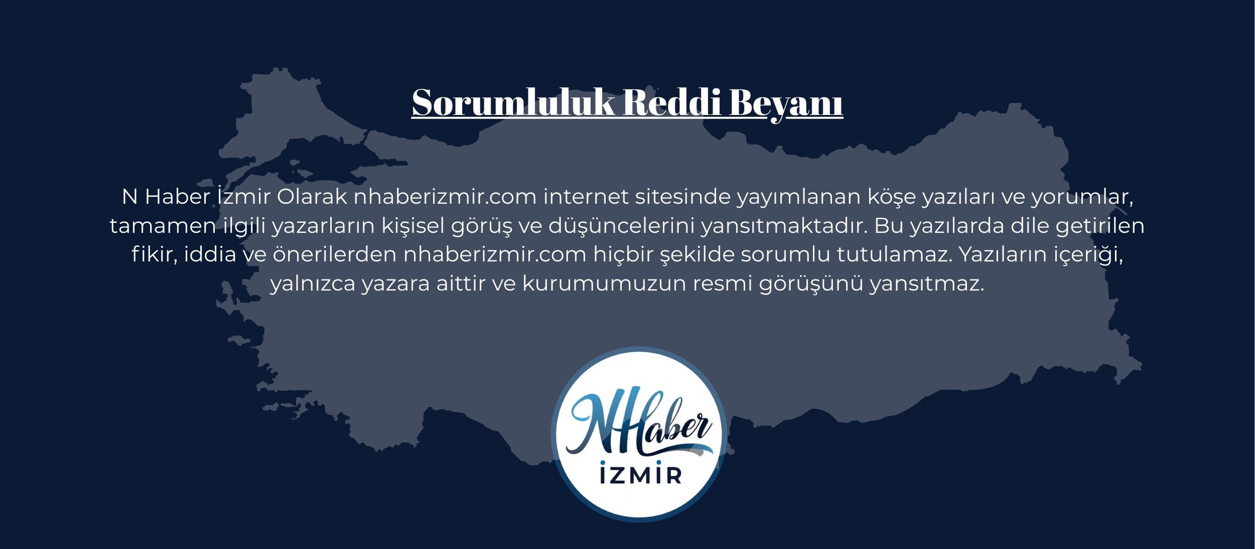 Sorumluluk Reddi N Haber İzmir