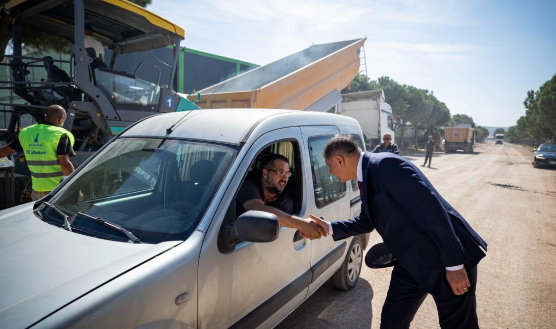İzmir Büyükşehir Belediyesi, Aliağa OSB yolunda İZBETON ile iki kilometrelik