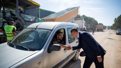 İzmir Büyükşehir Belediyesi, Aliağa OSB yolunda İZBETON ile iki kilometrelik