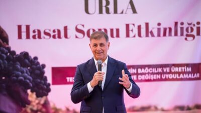  İzmir Büyükşehir Belediye Başkanı Dr. Cemil Tugay, Urla Bağ