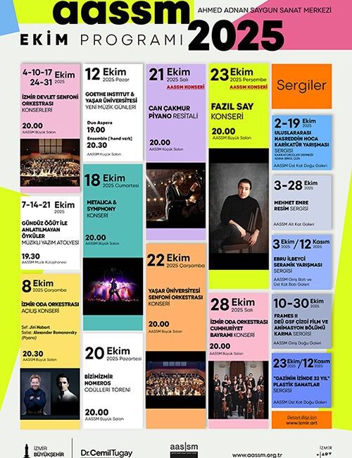 AASSM, Ekim ayına Fazıl Say ve Metallica & Symphony konserleriyle