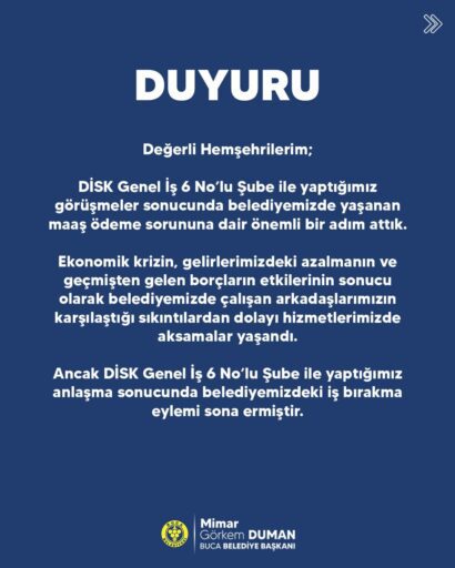 Buca'da eylem bitti çöp kamyonları sahaya indi