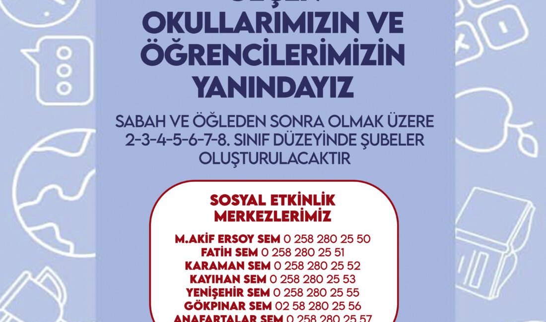 İkili eğitimde zaman kaybına son! Denizli Büyükşehir Belediyesi’nin ücretsiz etüt