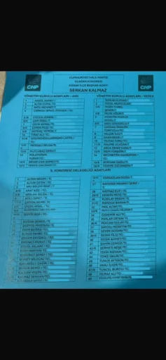 Serkan Kalmaz listesi