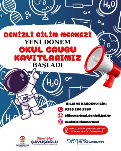 Denizli Büyükşehir Belediyesi bünyesinde çalışmalarına devam eden Denizli Bilim Merkezi,
