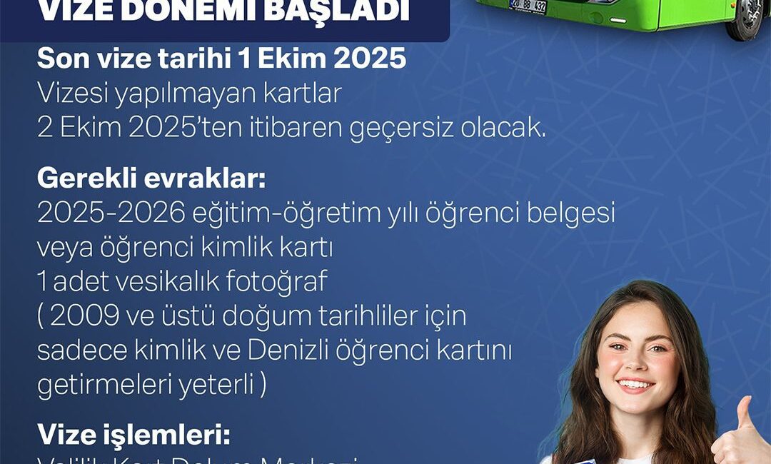 Denizli Büyükşehir Belediyesi’nin şehir içi toplu ulaşımda sunduğu Denizli Öğrenci