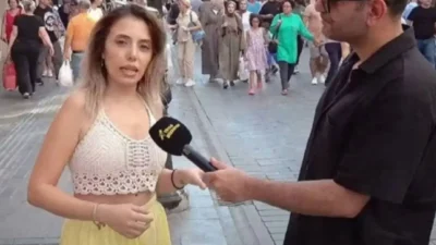 İzmir'de sokak röportajında kullandığı ifadelerle yargılanan Dilruba Kayserilioğlu hakkında beraat