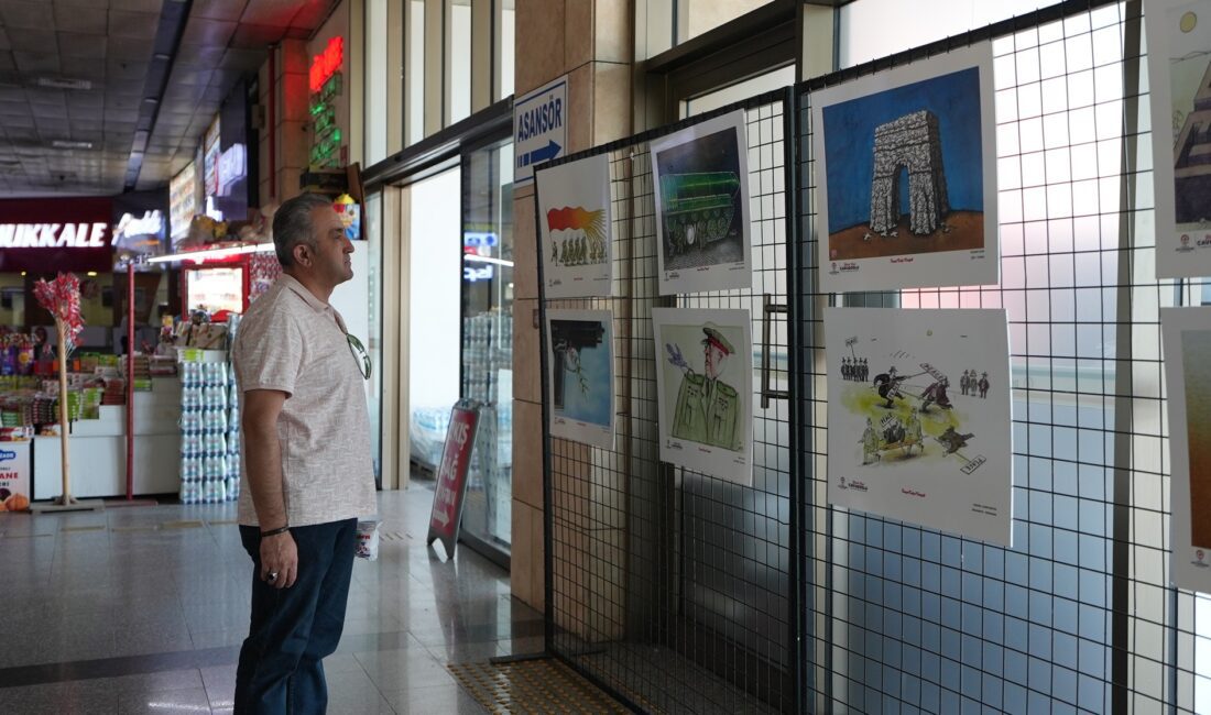 Yoğun terminal kalabalığına barış molası! Denizli Büyükşehir Belediyesi'nin Dünya Barış