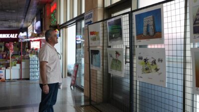 Yoğun terminal kalabalığına barış molası! Denizli Büyükşehir Belediyesi'nin Dünya Barış