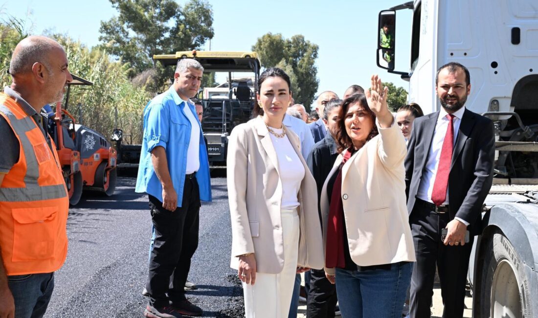 Aydın Büyükşehir Belediyesi’nin Kızılcaköy ve Kemer Mahallesi arasındaki yol çalışması