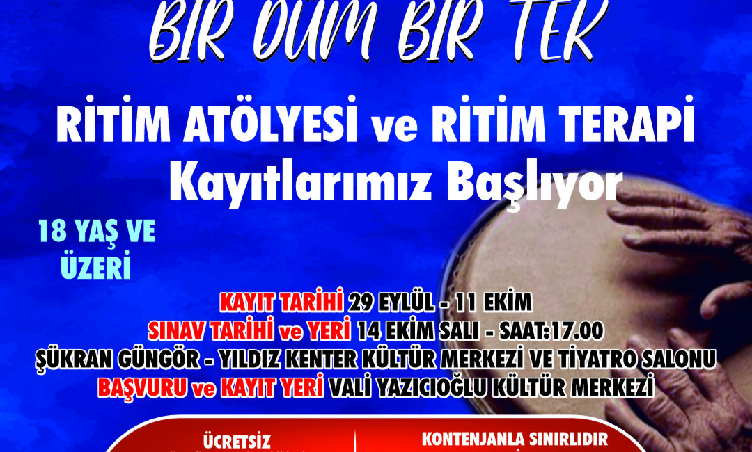 Başkan Özlem Çerçioğlu, Aydın Büyükşehir Belediyesi’nin ritim terapisi eğitimlerine davet