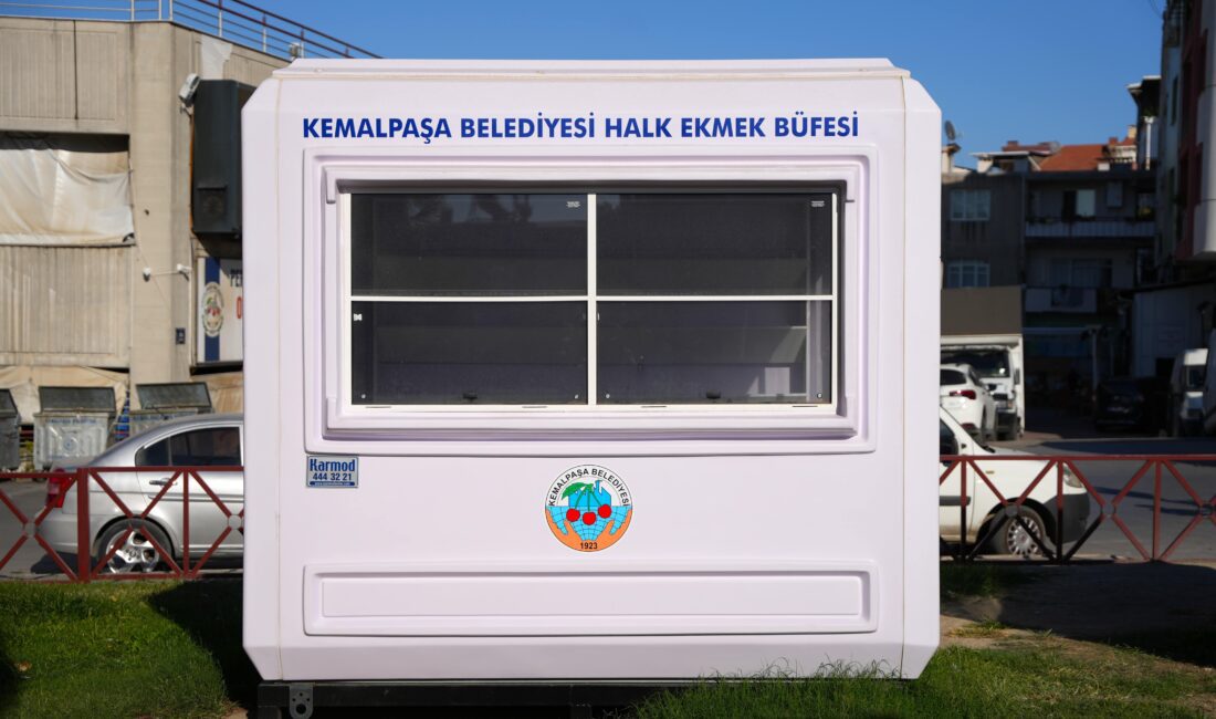 Kemalpaşa’da sofraların bereketi artıyor. Kemalpaşa Belediyesi, Halk Ekmek büfeleriyle ekmeği