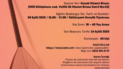 zmir Büyükşehir Belediyesi, 2025-2026 sanat eğitim dönemini başlatıyor. Dans, müzik