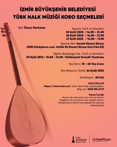 zmir Büyükşehir Belediyesi, 2025-2026 sanat eğitim dönemini başlatıyor. Dans, müzik
