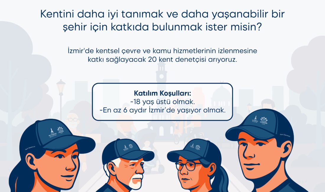 İzmir’de Yerel Demokrasi Güçleniyor: Kent Denetçileri Projesi Başlıyor! İzmir Büyükşehir Belediyesi, katılımcı demokrasiyi güçlendirmek amacıyla