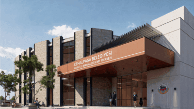 Kemalpaşa Belediye Başkanı Mehmet Türkmen, Armutlu Mahallesi'nde atıl yapıyı yıkarak