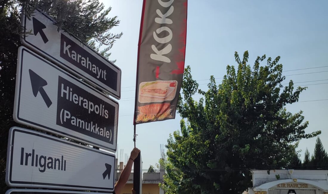 Denizli Büyükşehir Belediyesi Zabıta Dairesi Başkanlığı ekipleri, Pamukkale yolu üzerinde