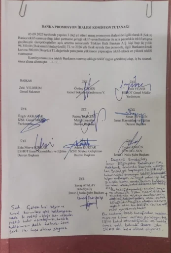 Promosyon İhalesi Sonuçlandı: İzmir Büyükşehir Çalışanlarına Halkbank’tan Tek Seferde 96 Bin 350 TL, Sendika beğenmedi