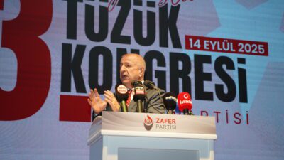 Ümit Özdağ, Zafer Partisi 3. Olağanüstü Tüzük Kongresi’nde Türkiye’yi uyardı!
