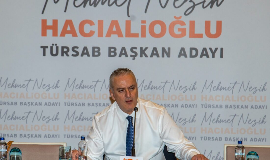 M. Nezih Hacıalioğlu, ‘Öncü TÜRSAB, Büyük Türkiye’ Vizyonuyla Aday Oldu TÜRSAB Başkan Adayı M. Nezih Hacıalioğlu,
