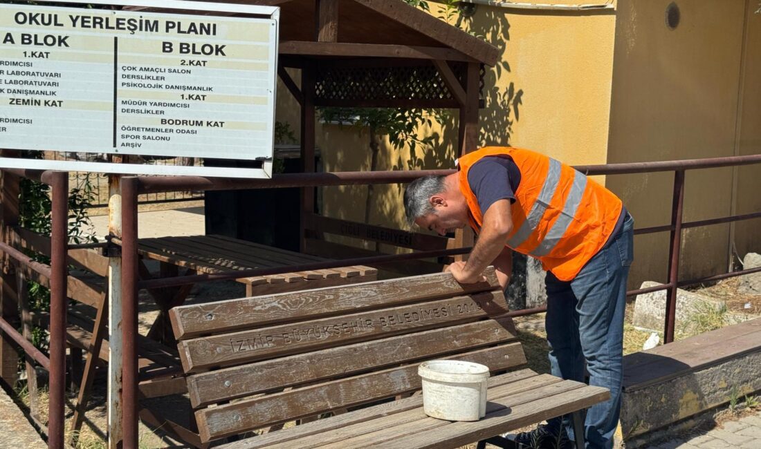 Yeni eğitim-öğretim yılına sayılı günler kala Çiğli Belediyesi, ilçedeki okullarda