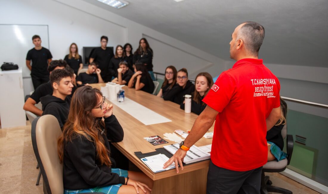 Karşıyaka Belediyesi Afet Eğitim Merkezi, yeni dönemde Saint Joseph öğrencilerini