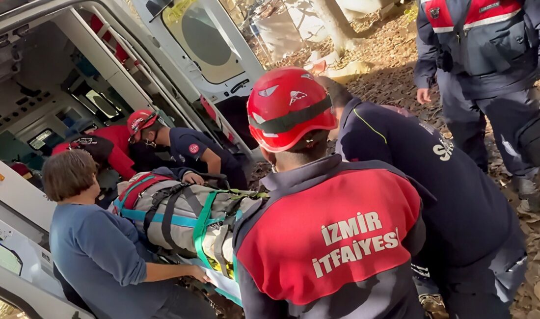 İzmir’in Ödemiş ilçesinde 12 metrelik kuyuya düşen 80 yaşındaki Halil